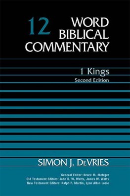 Word Biblical Commentary: Volume 12: 1 Kings, 2nd ed. (WBC)
